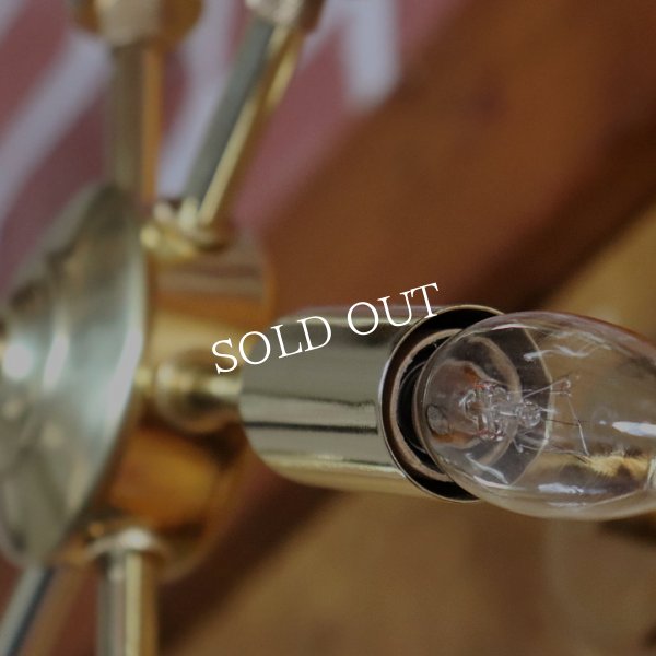 ミッドセンチュリースプートニクランプ6灯ブラケットライト｜USA50’s60’sアメリカヴィンテージ壁掛け照明 