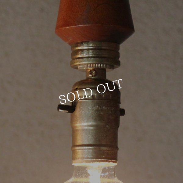 画像7: ミッドセンチュリーウッドペンダントライト｜木製吊下げ照明USAヴィンテージ1950年代 (7)