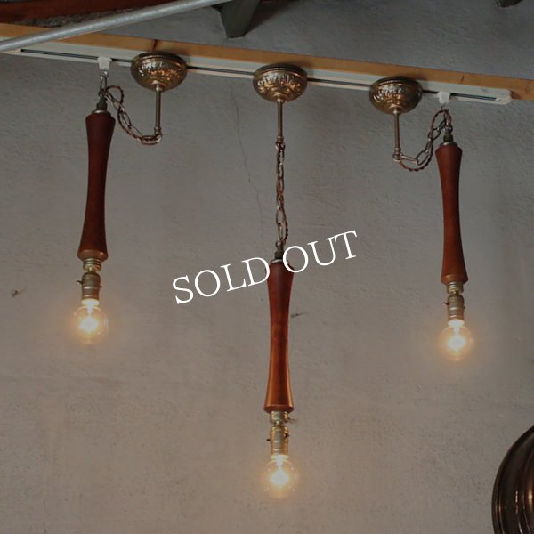 画像5: ミッドセンチュリーウッドペンダントライト｜木製吊下げ照明USAヴィンテージ1950年代 (5)