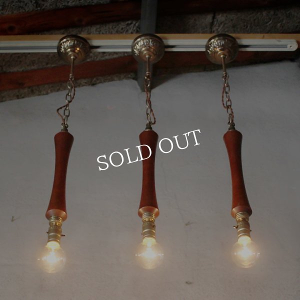 画像3: ミッドセンチュリーウッドペンダントライト｜木製吊下げ照明USAヴィンテージ1950年代 (3)