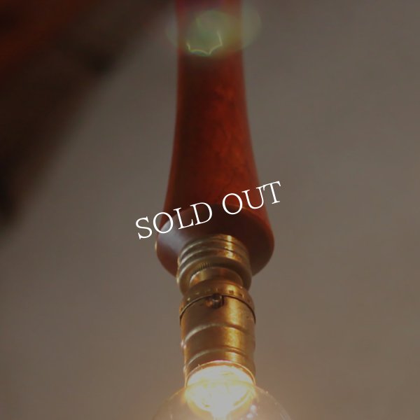 画像8: ミッドセンチュリーウッドペンダントライト｜木製吊下げ照明USAヴィンテージ1950年代 (8)