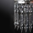画像11: ヴィンテージミニシャンデリアペンダントライト｜ガラス製アロープリズムアンティーク照明吊り下げ照明槍型プリズム (11)