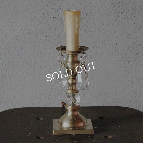 アンティークランプ｜プリズムミニシャンデリアキャンドルライト卓上照明