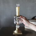 アンティークランプ｜プリズムミニシャンデリアキャンドルライト卓上照明