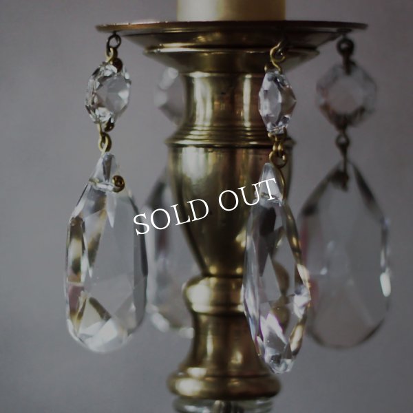 アンティークランプ｜プリズムミニシャンデリアキャンドルライト卓上照明