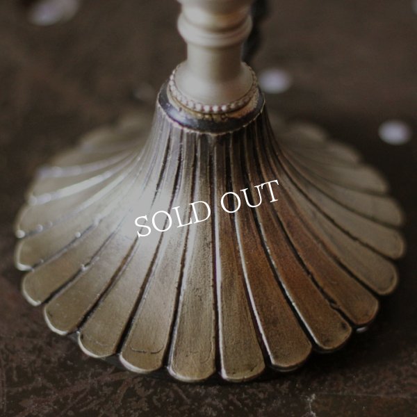 アンティークランプ｜キャンドル&ローズ薔薇細工のテーブルライト卓上照明