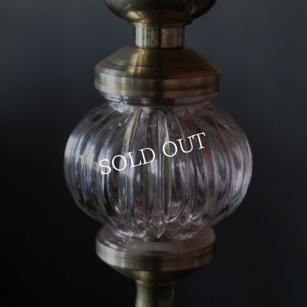 アンティークランプ｜ガラスと真鍮のテーブルライト照明