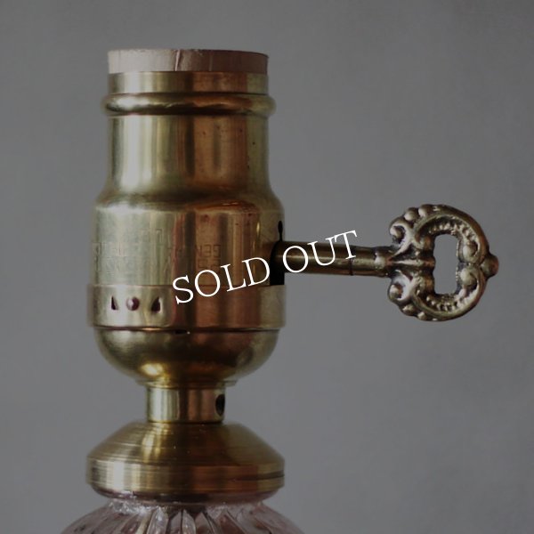 アンティークランプ｜ガラスと真鍮のテーブルライト照明