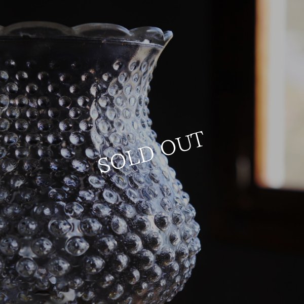 USAヴィンテージホブネイルチムニー付クリアガラステーブルライト｜アンティーク卓上照明ランプ