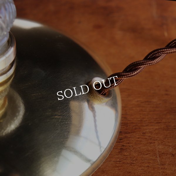 USAヴィンテージホブネイルチムニー付クリアガラステーブルライト｜アンティーク卓上照明ランプ