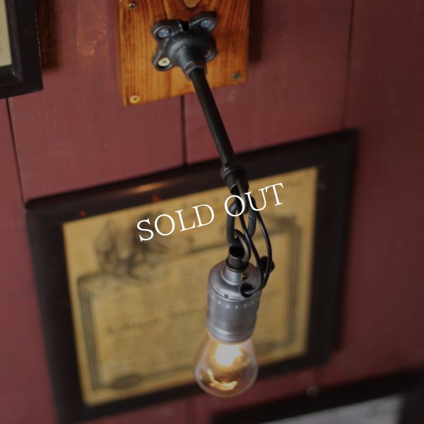 インダストリアル工業系チェーンリング付きブラケットライト壁掛け照明