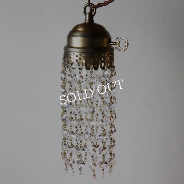 アンティーク照明｜オクタゴンプリズムミニシャンデリアペンダントライト