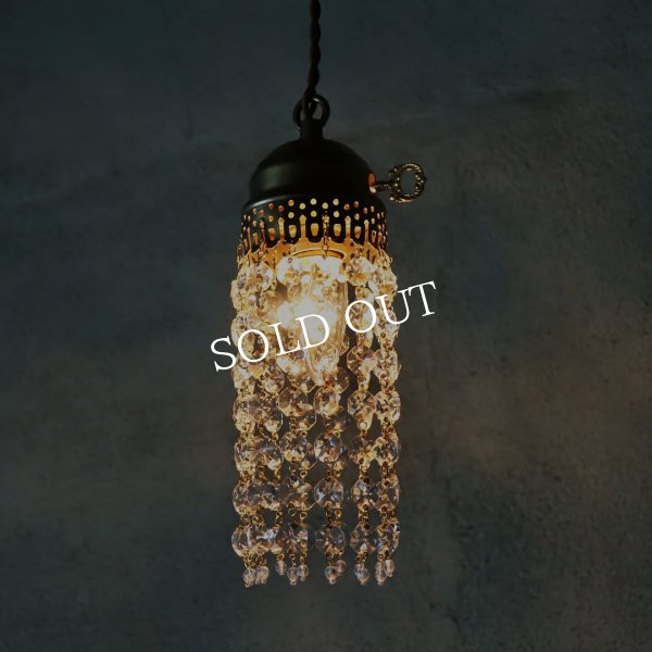 アンティーク照明｜オクタゴンプリズムミニシャンデリアペンダントライト