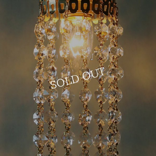 アンティーク照明｜オクタゴンプリズムミニシャンデリアペンダントライト