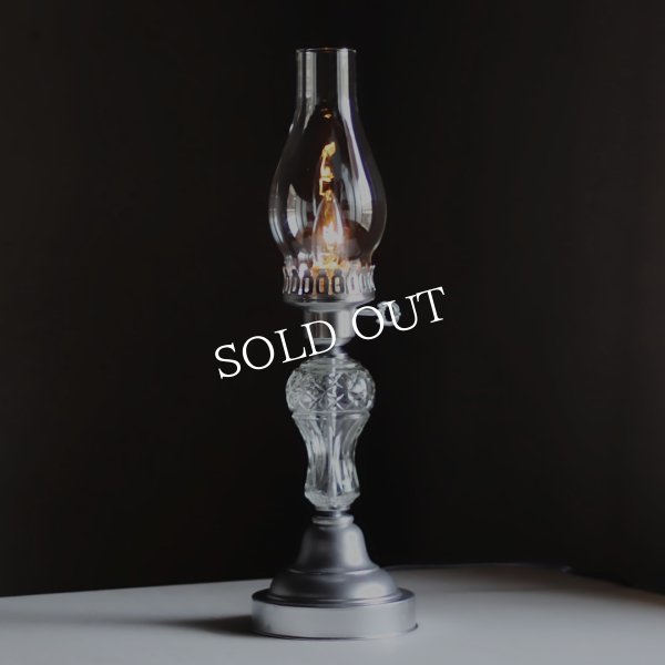 アンティーク照明｜ガラスチムニーハリケーンランプUSAヴィンテージテーブルライト