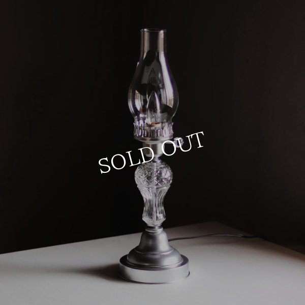 アンティーク照明｜ガラスチムニーハリケーンランプUSAヴィンテージテーブルライト