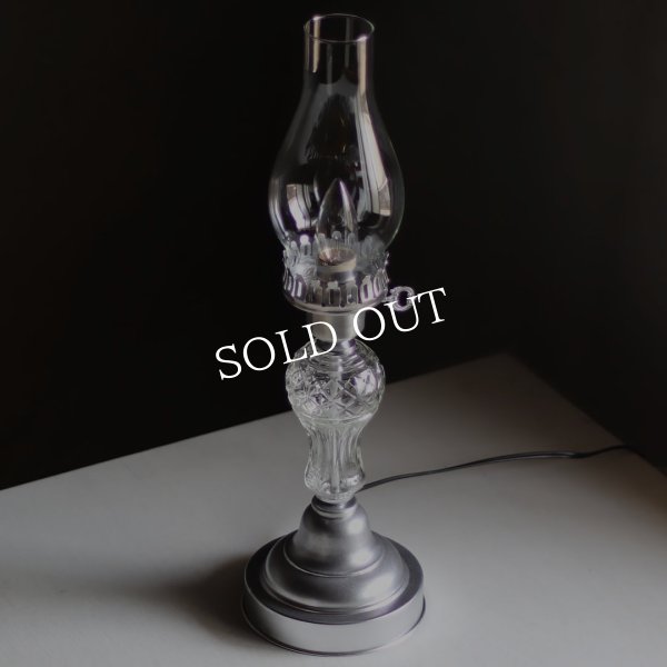 アンティーク照明｜ガラスチムニーハリケーンランプUSAヴィンテージテーブルライト