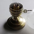 フロストガラス製フリルチムニー付テーブルランプ｜アンティーク卓上照明ライト