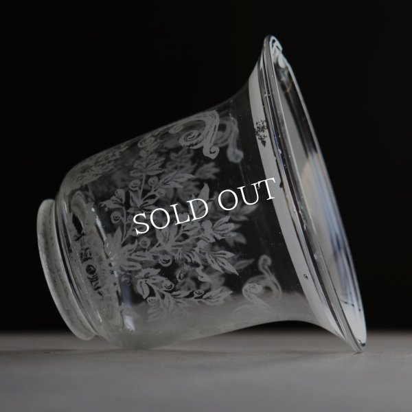 アンティーク真鍮製テーブルライト卓上照明｜USAヴィクトリアンガラスシェード&GE社製ソケット