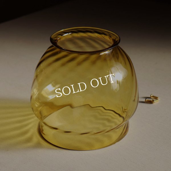 アンティーク照明｜ヴィンテージアンバーシェード付ブラケットライト