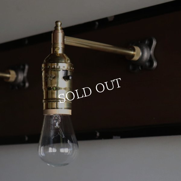 真鍮製インダストリアルミニブラケットライト｜工業系壁面照明