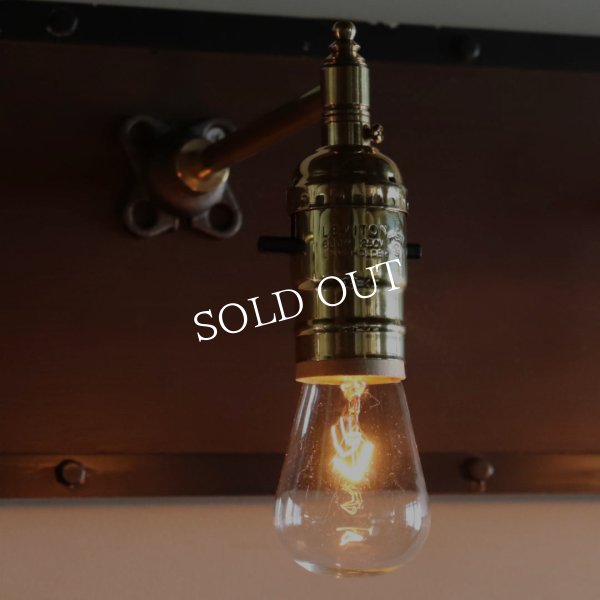 真鍮製インダストリアルミニブラケットライト｜工業系壁面照明