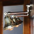 インダストリアルブラケットライト｜真鍮製山型シェード＆銅製配管工業系壁掛け照明