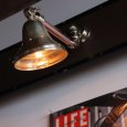 インダストリアルブラケットライト｜真鍮製山型シェード＆銅製配管工業系壁掛け照明