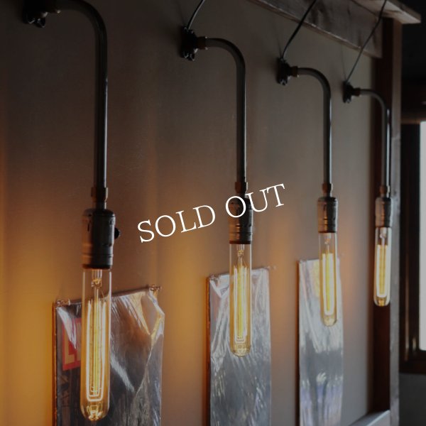 【L字縦型】インダストリアルブラケットライト｜工業系シンプル壁掛け照明ウォールランプ