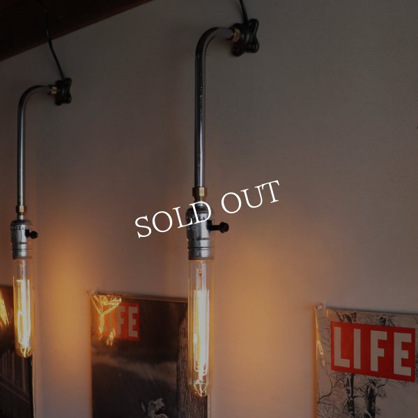 【L字縦型】インダストリアルブラケットライト｜工業系シンプル壁面照明