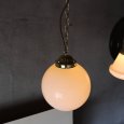 アンティーク照明｜ミルクガラスボールハンギングランプ・ペンダントライト・天井照明