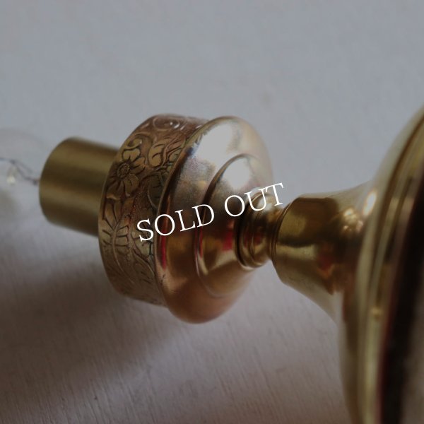 USAヴィンテージフロストガラス製フリルチムニー付テーブルランプ|アンティーク卓上照明ライト