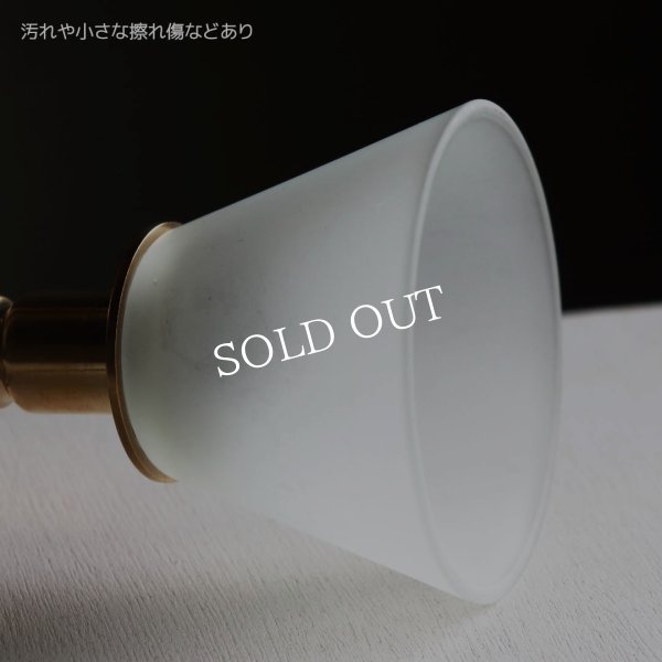 アンティーク卓上照明｜USAヴィンテージフロストガラスミニ真鍮製テーブルライト