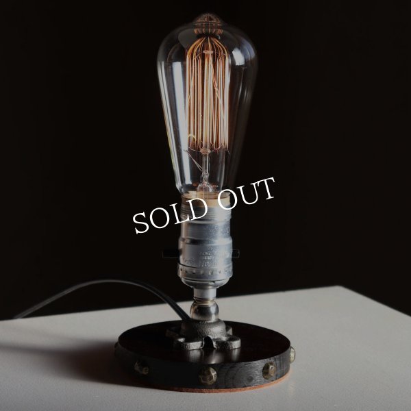 スチームパンクミニテーブルライト｜インダストリアル卓上照明ヴィンテージソケット付