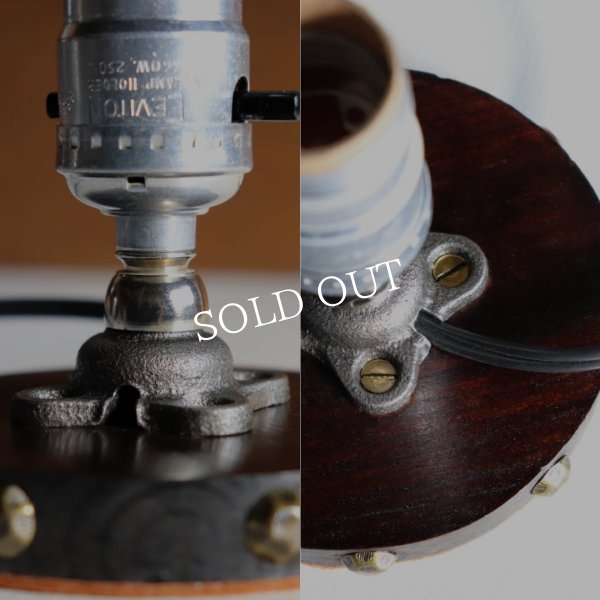 スチームパンクミニテーブルライト｜インダストリアル卓上照明ヴィンテージソケット付