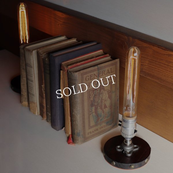 スチームパンクミニテーブルライト｜インダストリアル卓上照明ヴィンテージソケット付