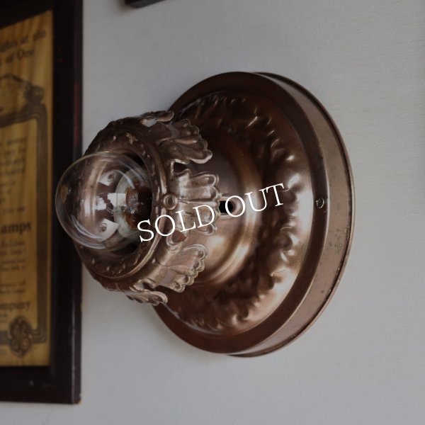 【天井直付け】USAアンティーク照明アールデコシーリングライトA｜天井照明