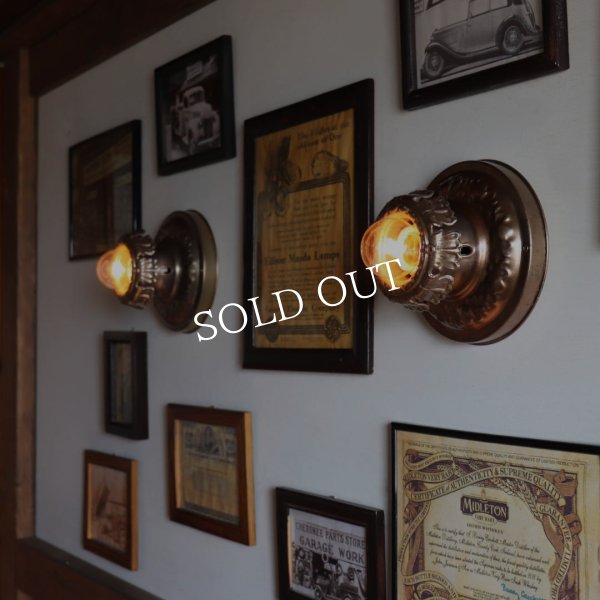 【天井直付け】USAアンティーク照明アールデコシーリングライトA｜天井照明