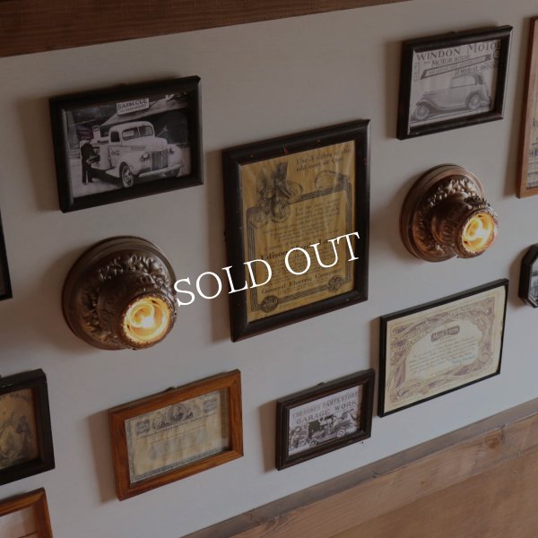 【天井直付け】USAアンティーク照明アールデコシーリングライトA｜天井照明