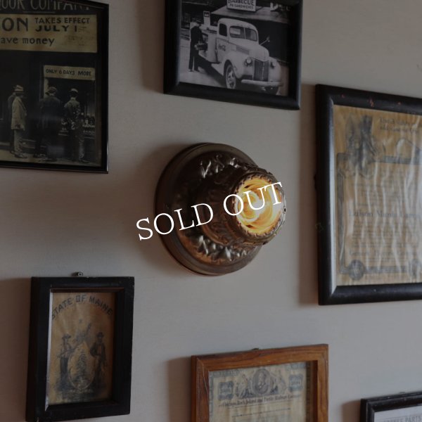 【天井直付け】USAアンティーク照明アールデコシーリングライトB｜天井照明