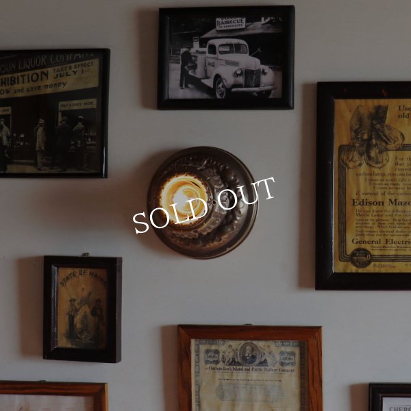 【天井直付け】USAアンティーク照明アールデコシーリングライトB｜天井照明