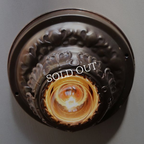 【天井直付け】USAアンティーク照明アールデコシーリングライトB｜天井照明