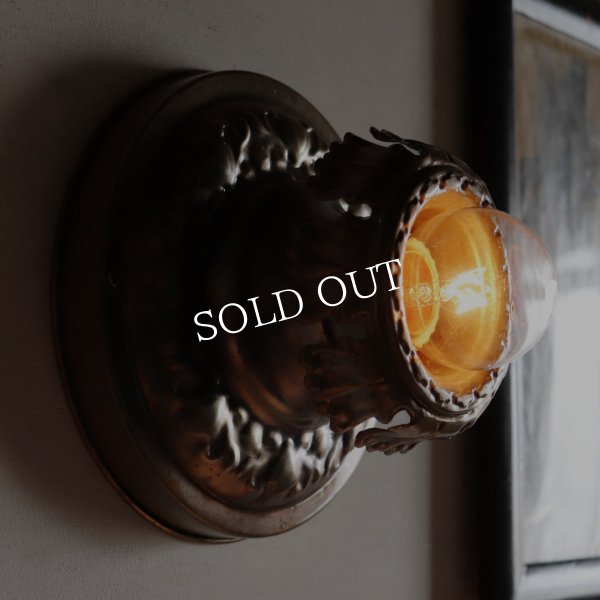 【天井直付け】USAアンティーク照明アールデコシーリングライトB｜天井照明