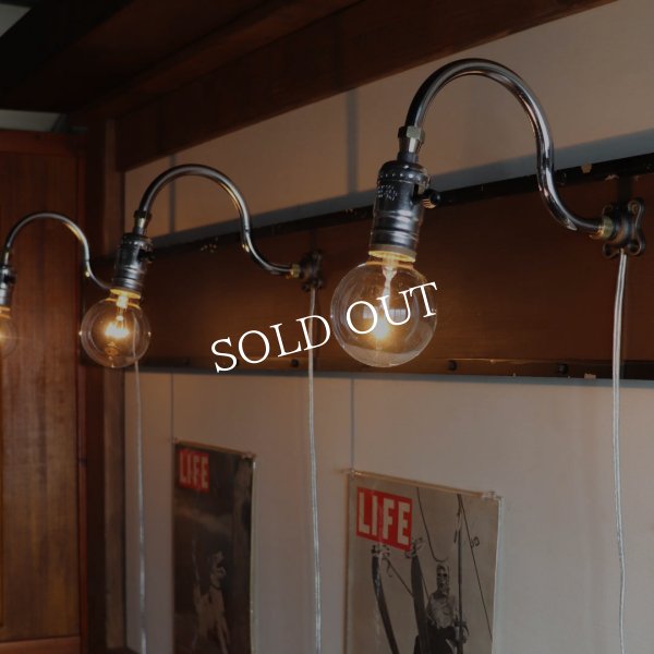 【S字横型】【取付け工事不要】インダストリアルブラケットライト|工業系シンプル壁面照明