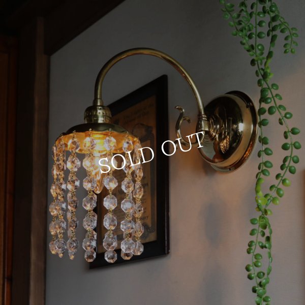 USAヴィンテージシャンデリアブラケットライト壁掛け照明フリルフレーム｜アンティーク照明