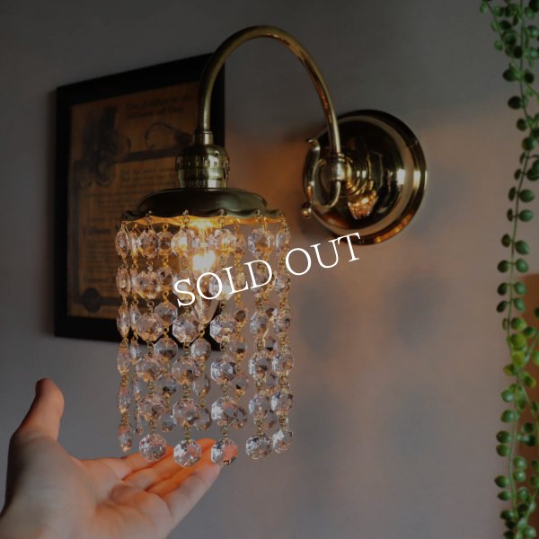 USAヴィンテージシャンデリアブラケットライト壁掛け照明フリルフレーム｜アンティーク照明