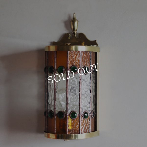 【要電気工事・取付工事】USAヴィンテージリメイク照明｜ステンドグラスシェードブラケットライト｜アンティーク壁掛け照明