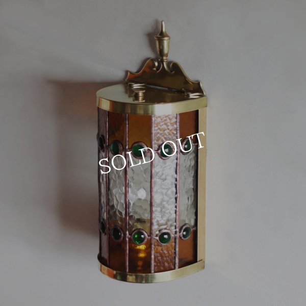 【要電気工事・取付工事】USAヴィンテージリメイク照明｜ステンドグラスシェードブラケットライト｜アンティーク壁掛け照明