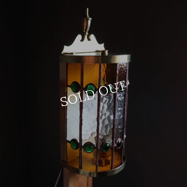 【要電気工事・取付工事】USAヴィンテージリメイク照明｜ステンドグラスシェードブラケットライト｜アンティーク壁掛け照明