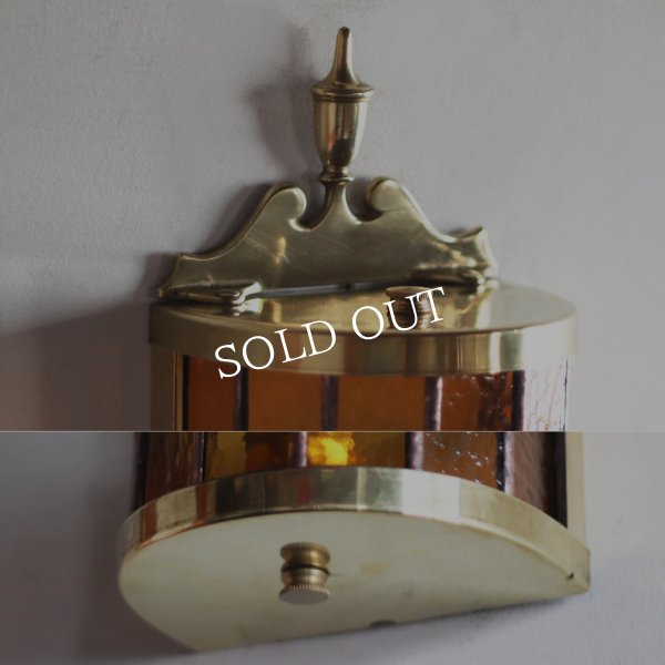 【要電気工事・取付工事】USAヴィンテージリメイク照明｜ステンドグラスシェードブラケットライト｜アンティーク壁掛け照明